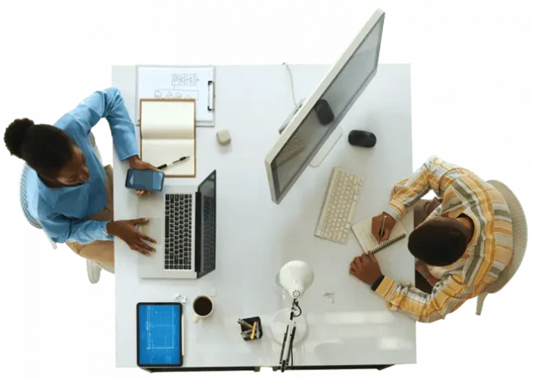 people-working-on-project-at-small-desk