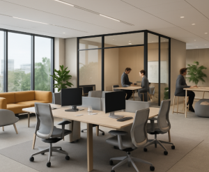 Flexible Workspace: Modern Hybrid Office