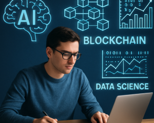 Child learning AI, blockchain, Data science to get a job in a GCC