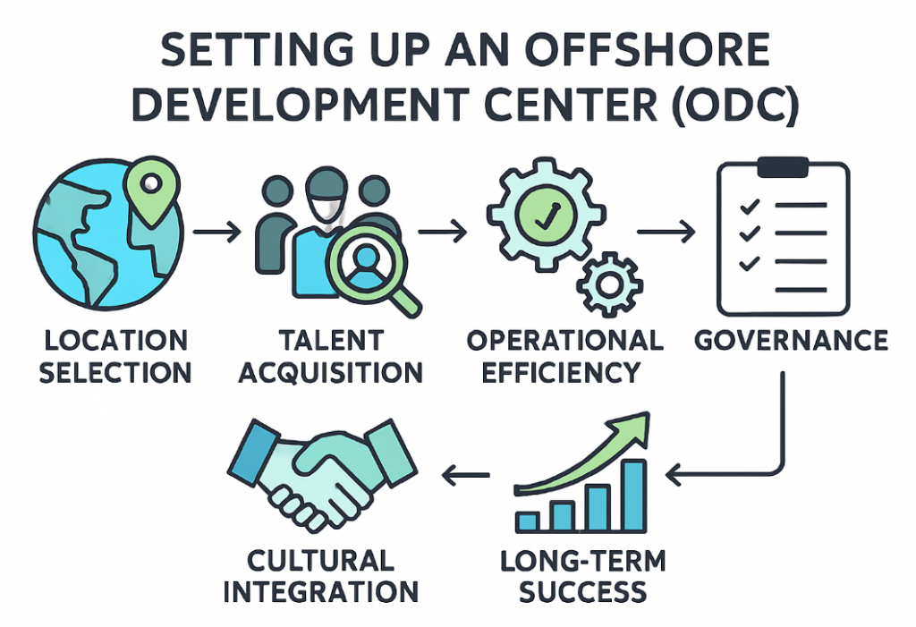 steps for setting up an offshore development center