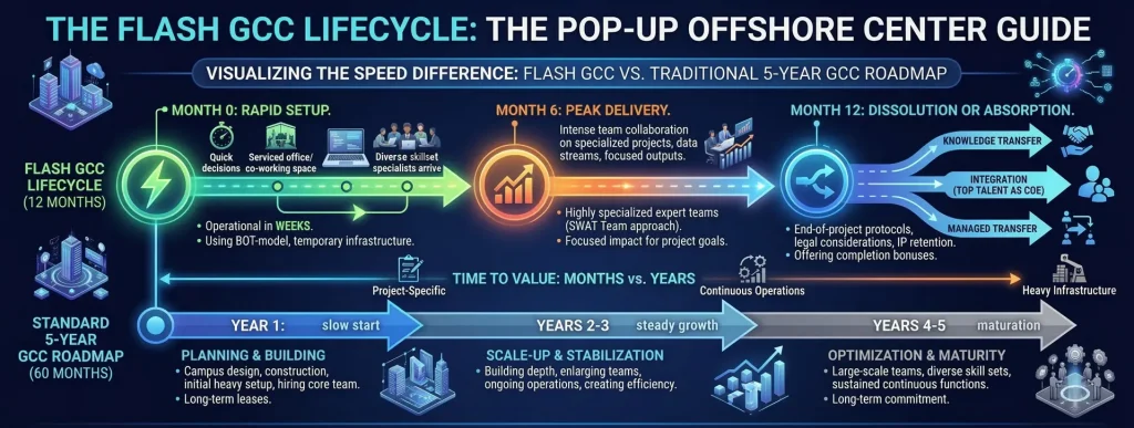 Flash GCCs vs Normal GCCs lifecycle comparison