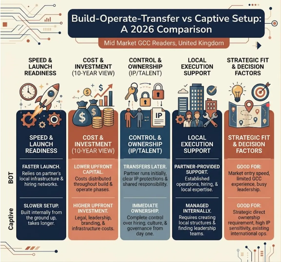 BOT vs Captive model differences