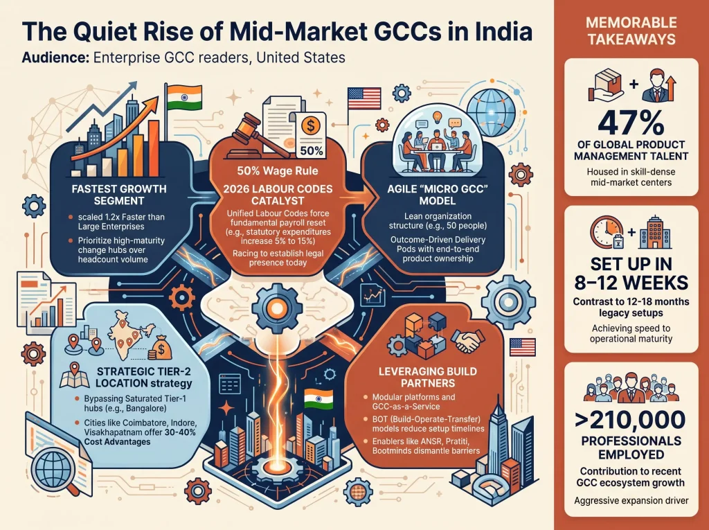 Framework for rise of GCCs in India